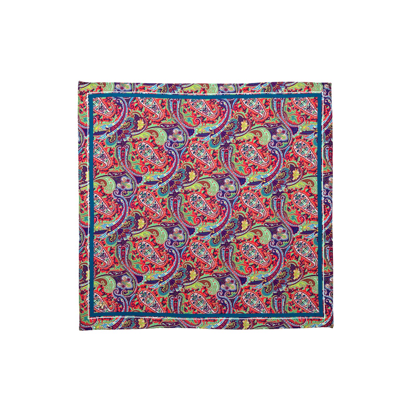 Circle Of Paisley Silk Pocket Square
