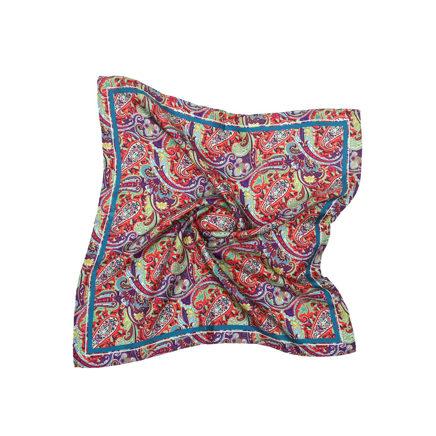 Circle Of Paisley Silk Pocket Square