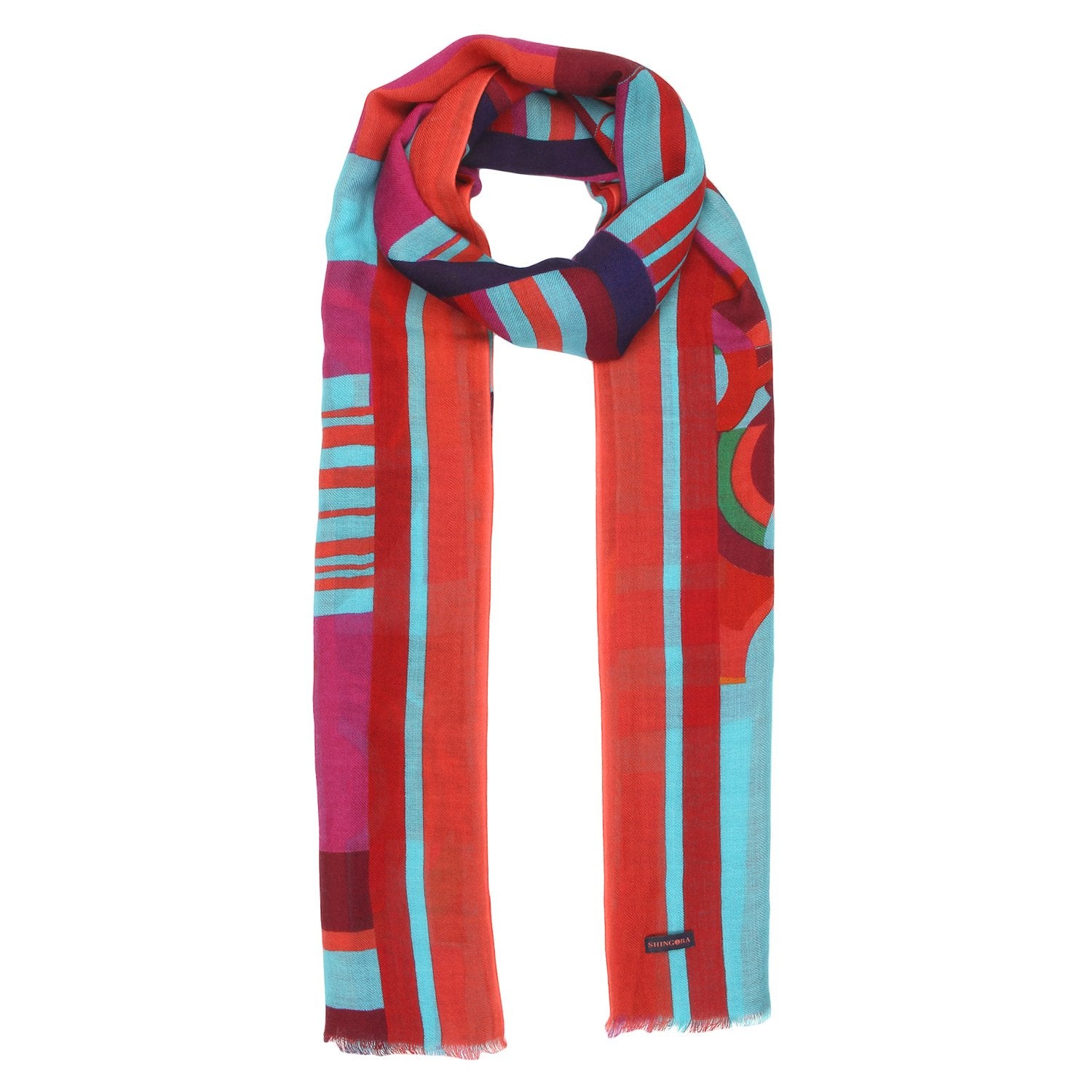 Bit By Bit Printed Woolen Stole
