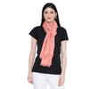 peach cotton stoles for ladies - Shingora