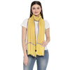 yellow cotton stoles for ladies - Shingora