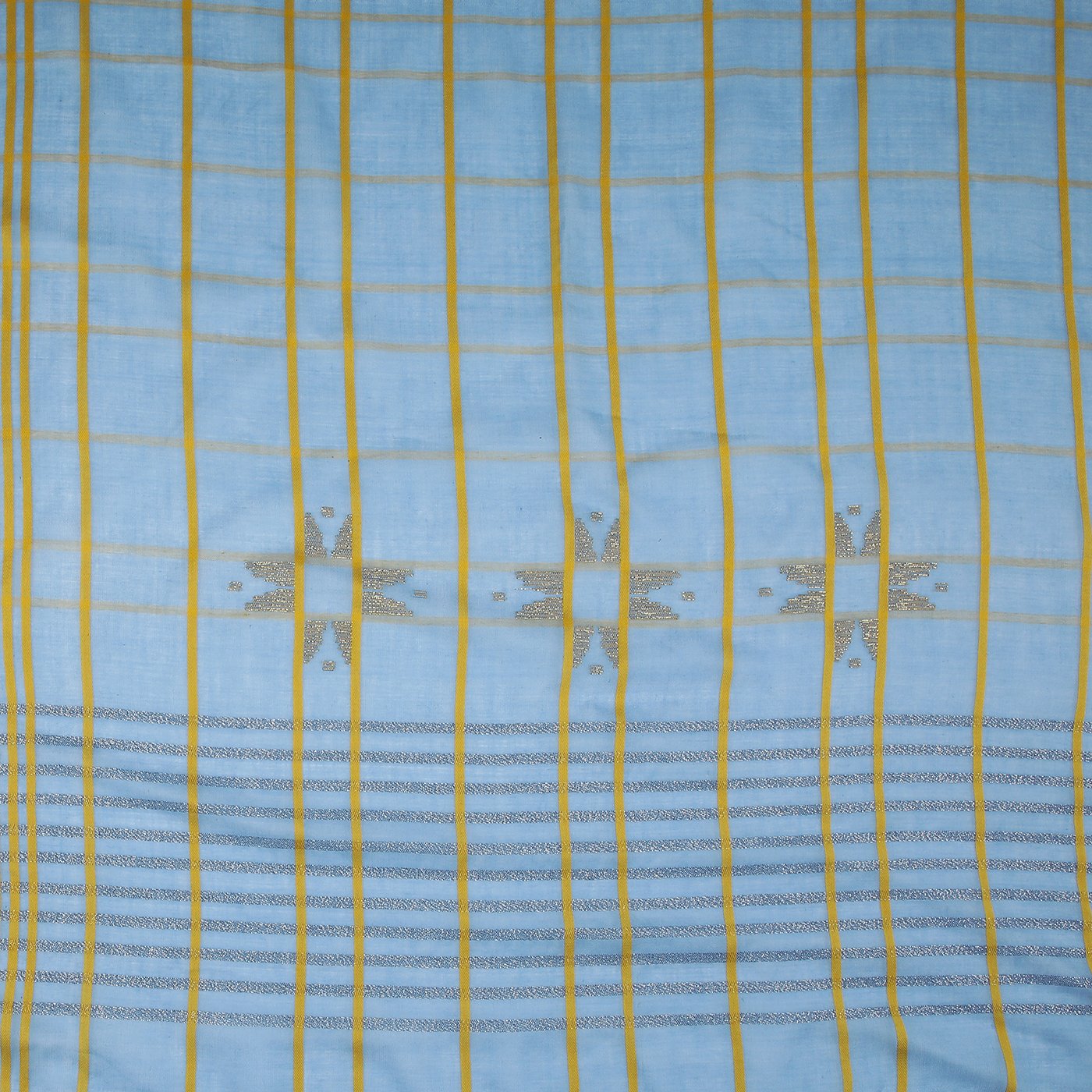 blue cotton stoles for ladies - Shingora
