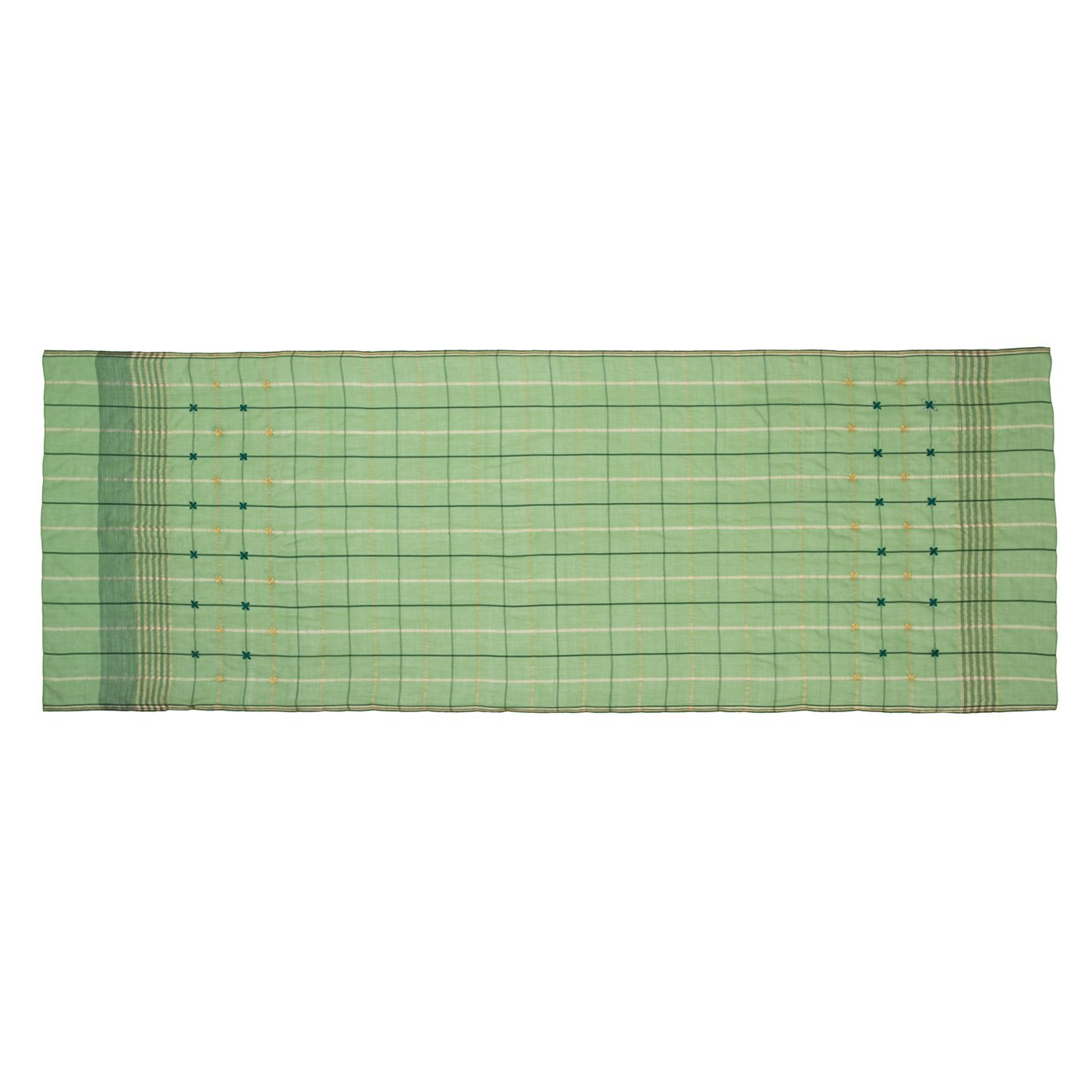 green cotton stoles for ladies - Shingora