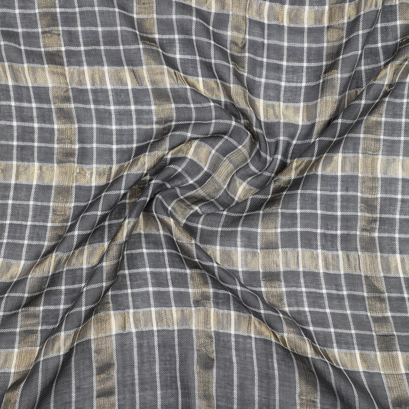 grey woolen stole for ladies - Shingora