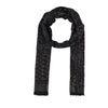 Geo Paisley Black Woolen Stole