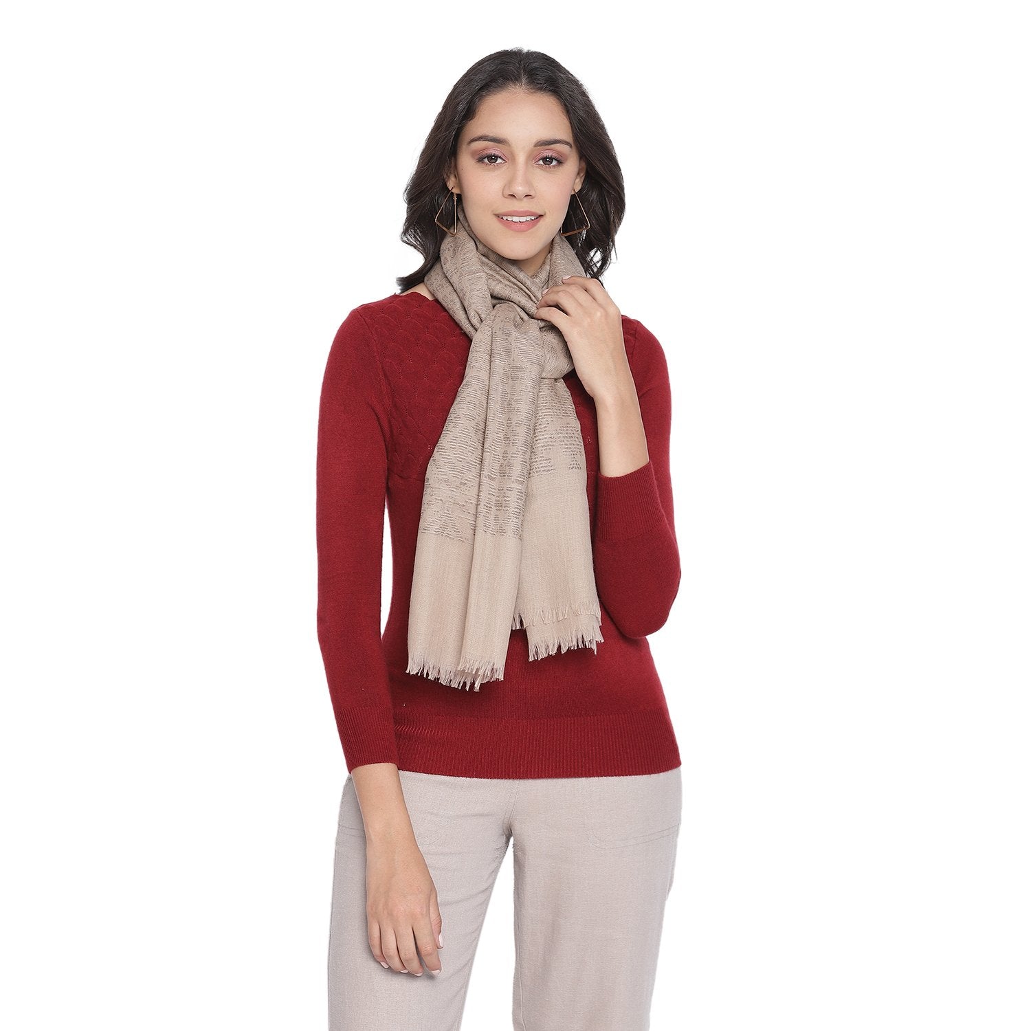woolen stole for ladies -Shingora