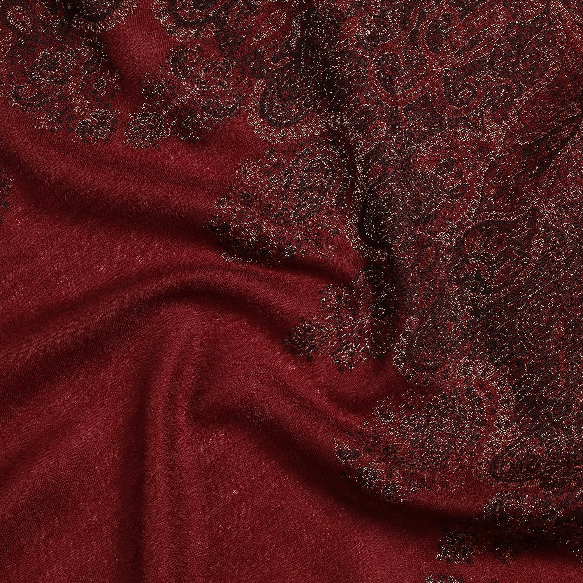 Saafia Warm Woolen Woven Design Stole