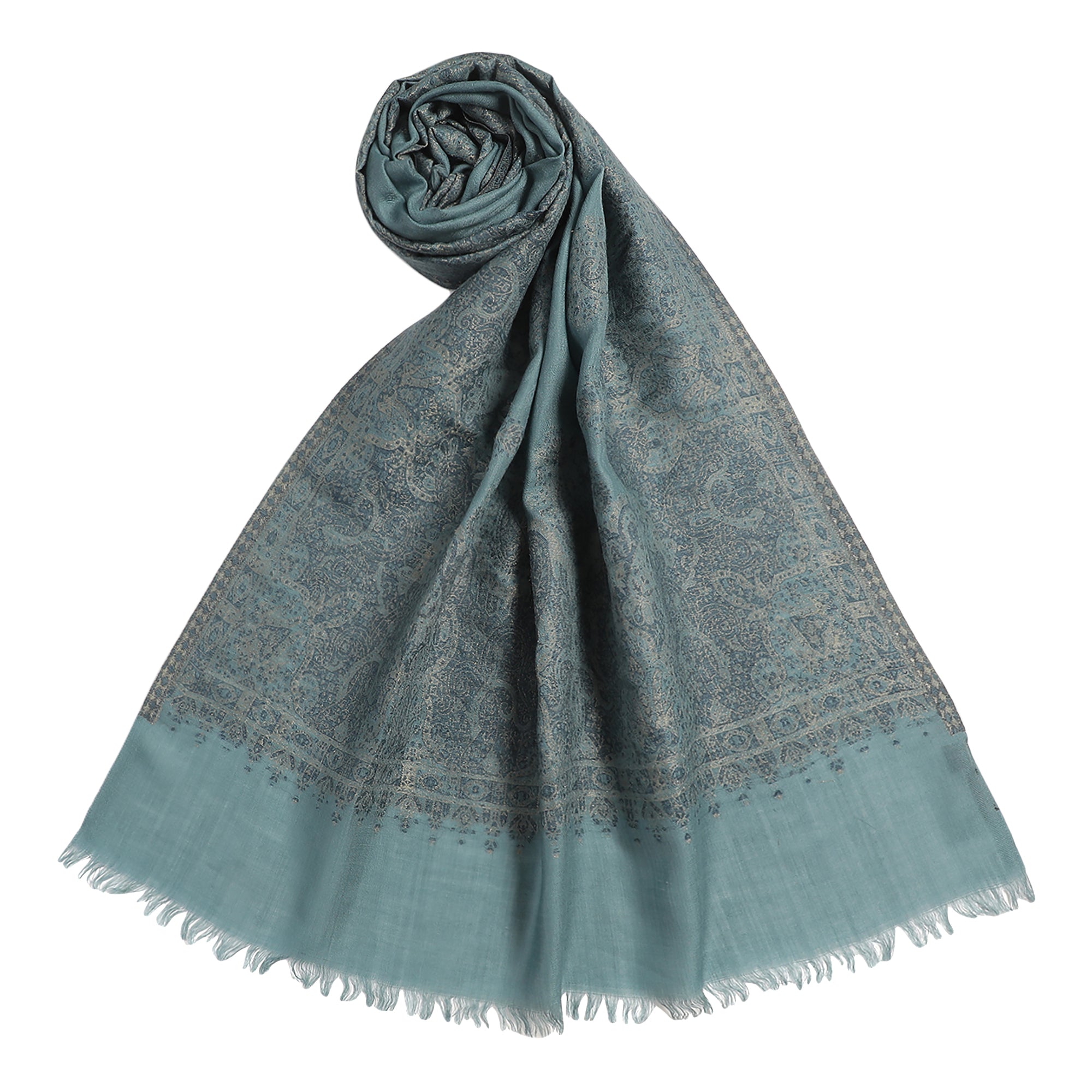 Saafia Warm Woolen Woven Design Stole