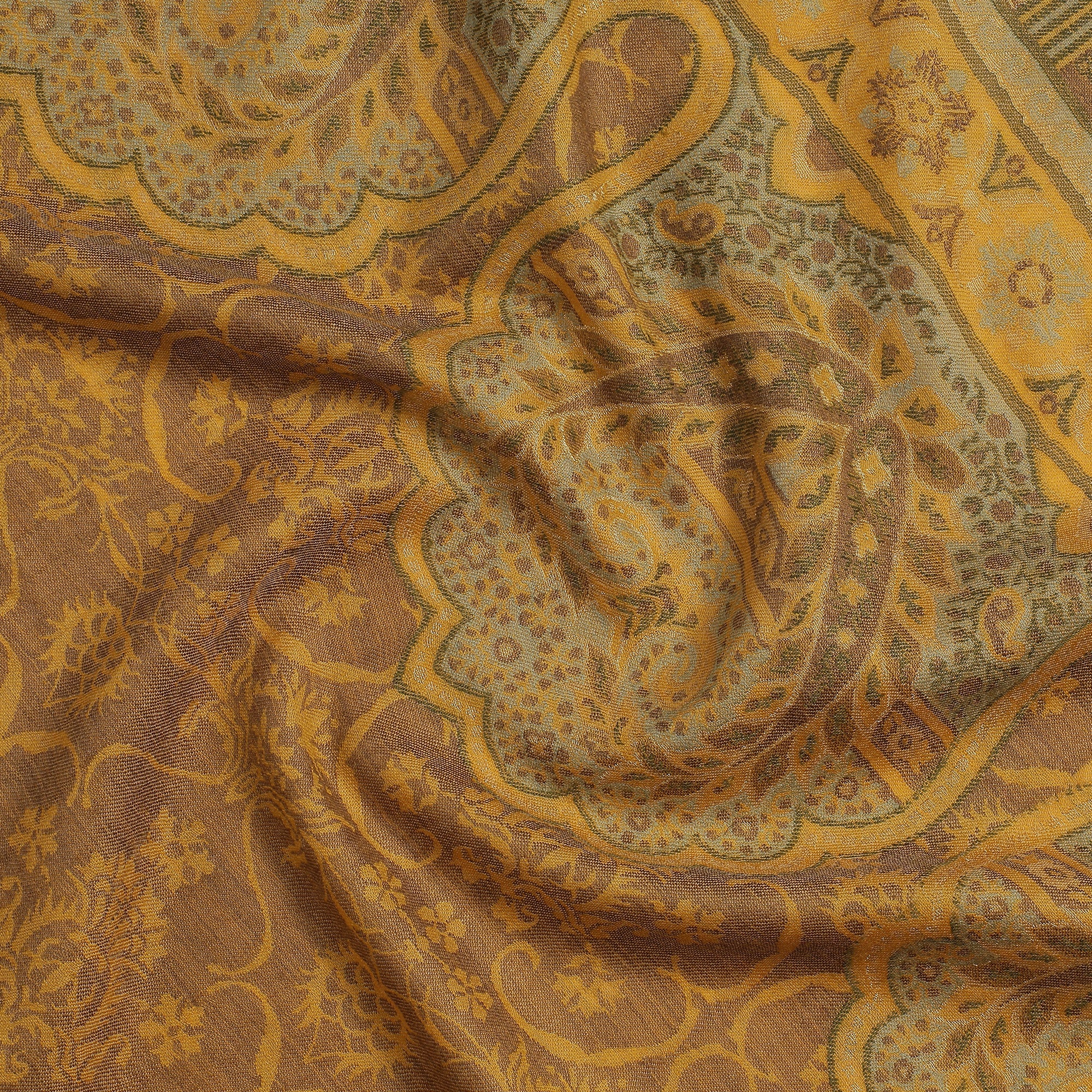 Sarah Opalescent Wool Woven Design Stole