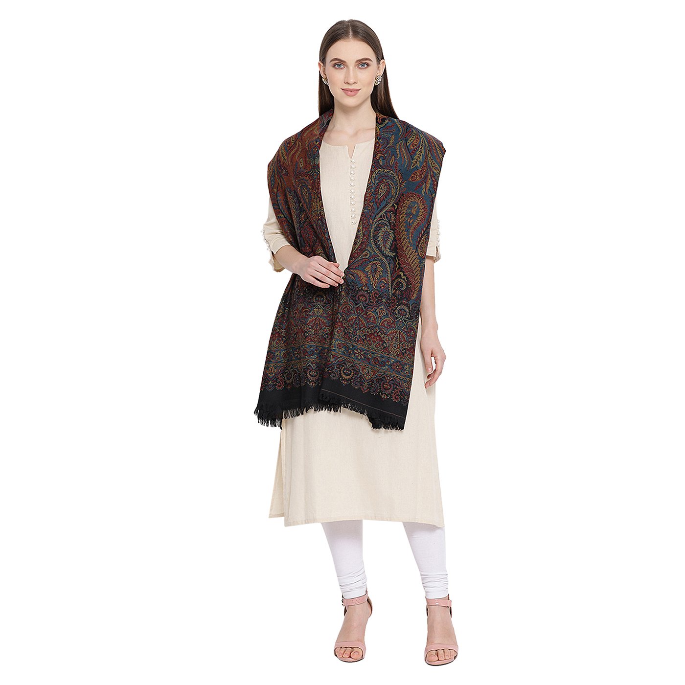 branded woolen stole for ladies - Shingora