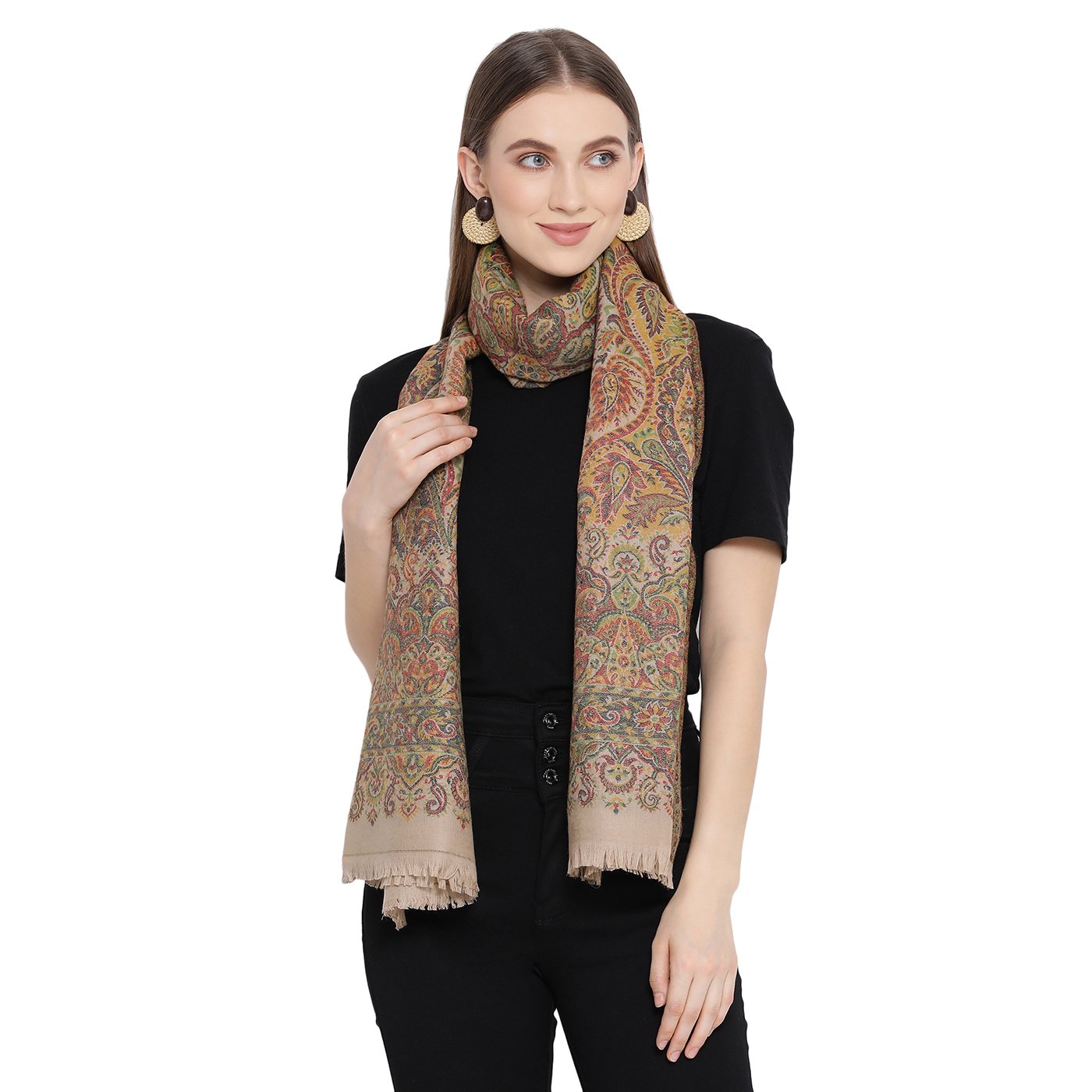 branded woolen stole for ladies - Shingora