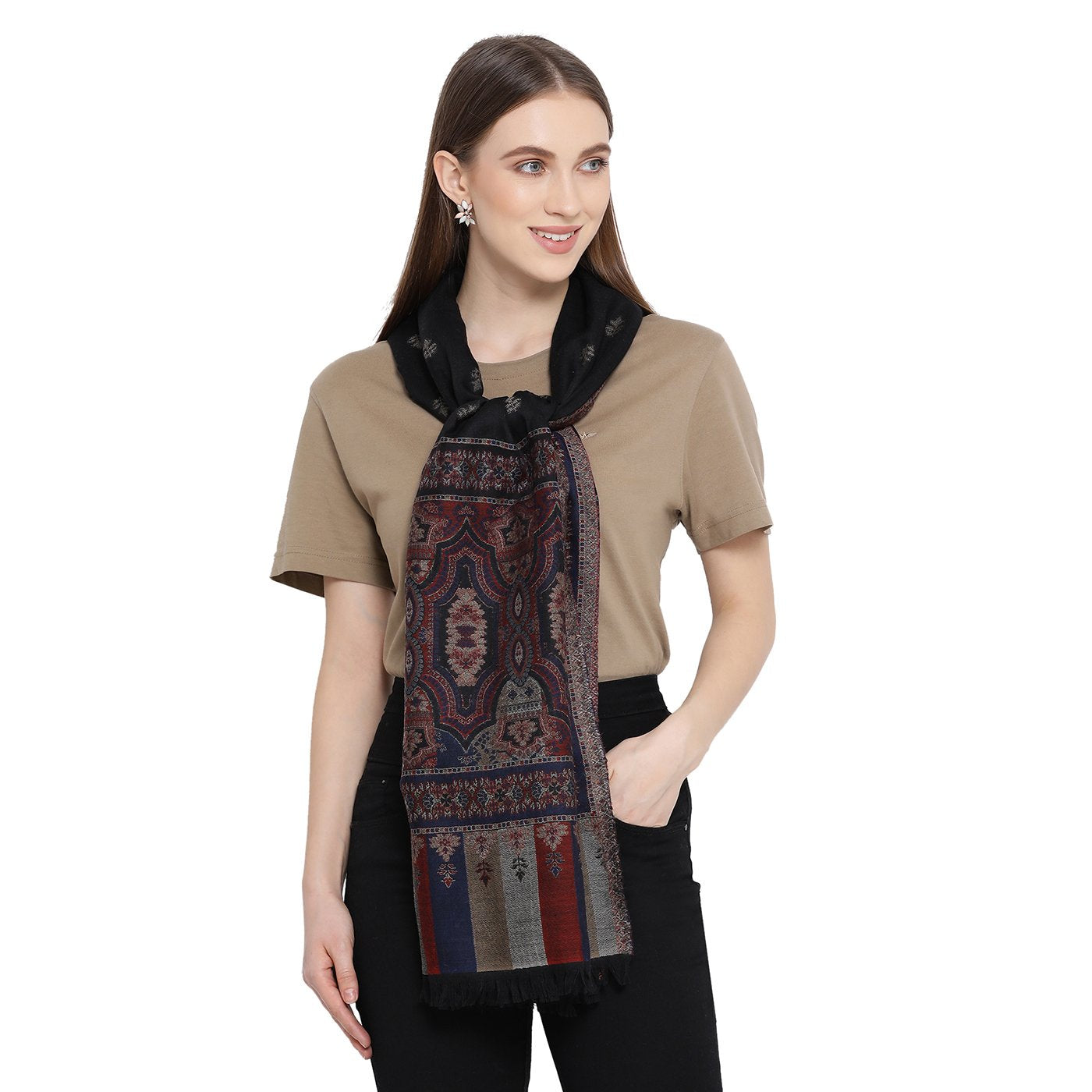 branded woolen stole for ladies - Shingora