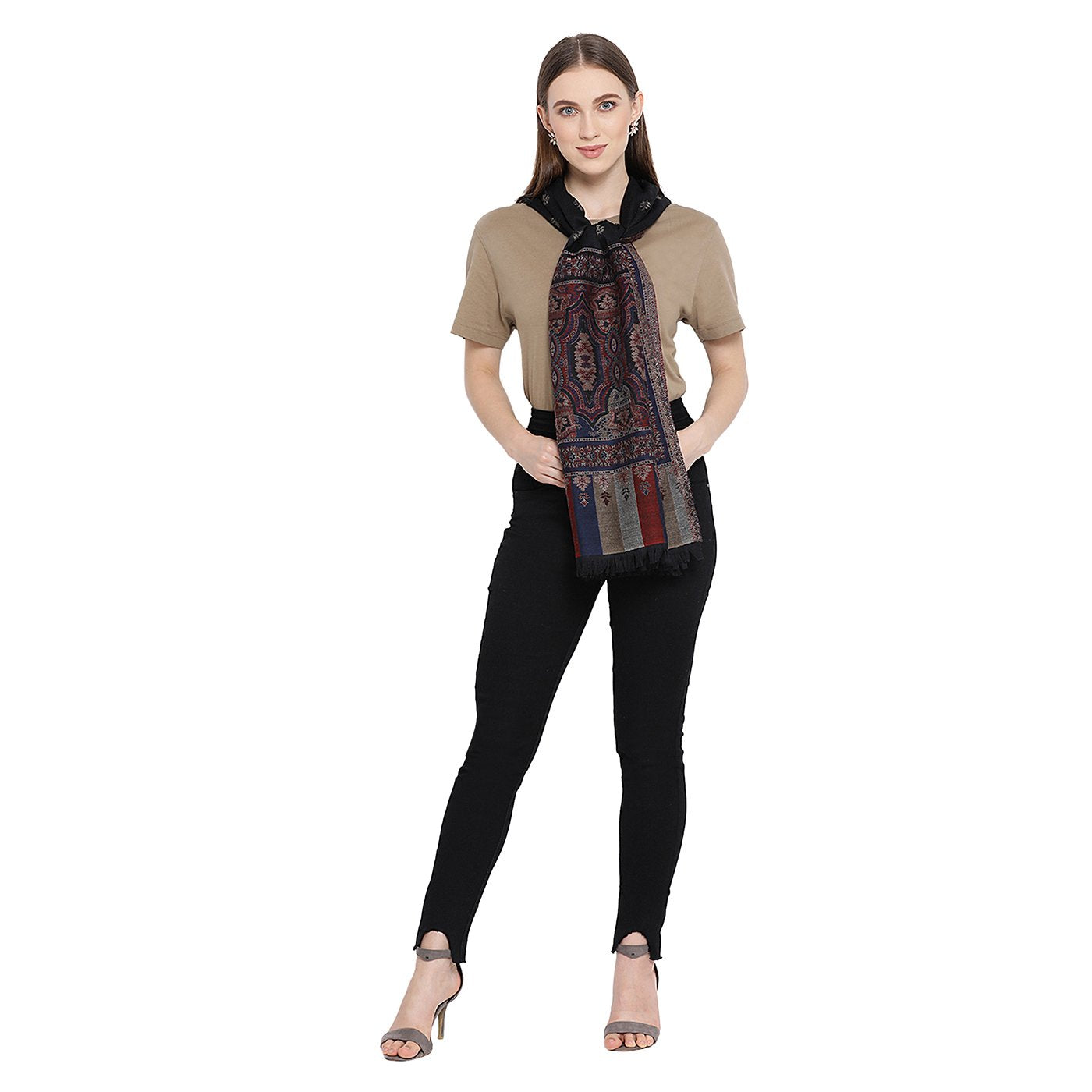 branded woolen stole for ladies - Shingora