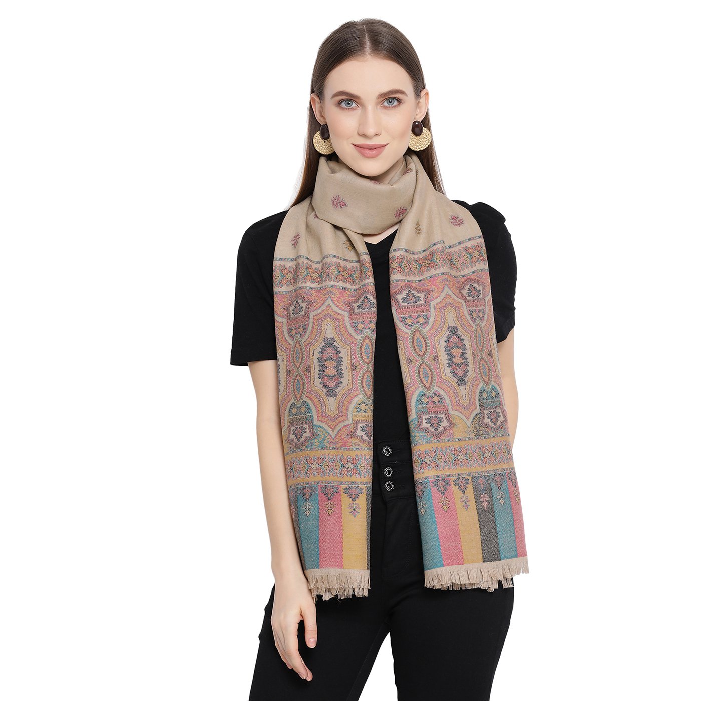 branded woolen stole for ladies - Shingora