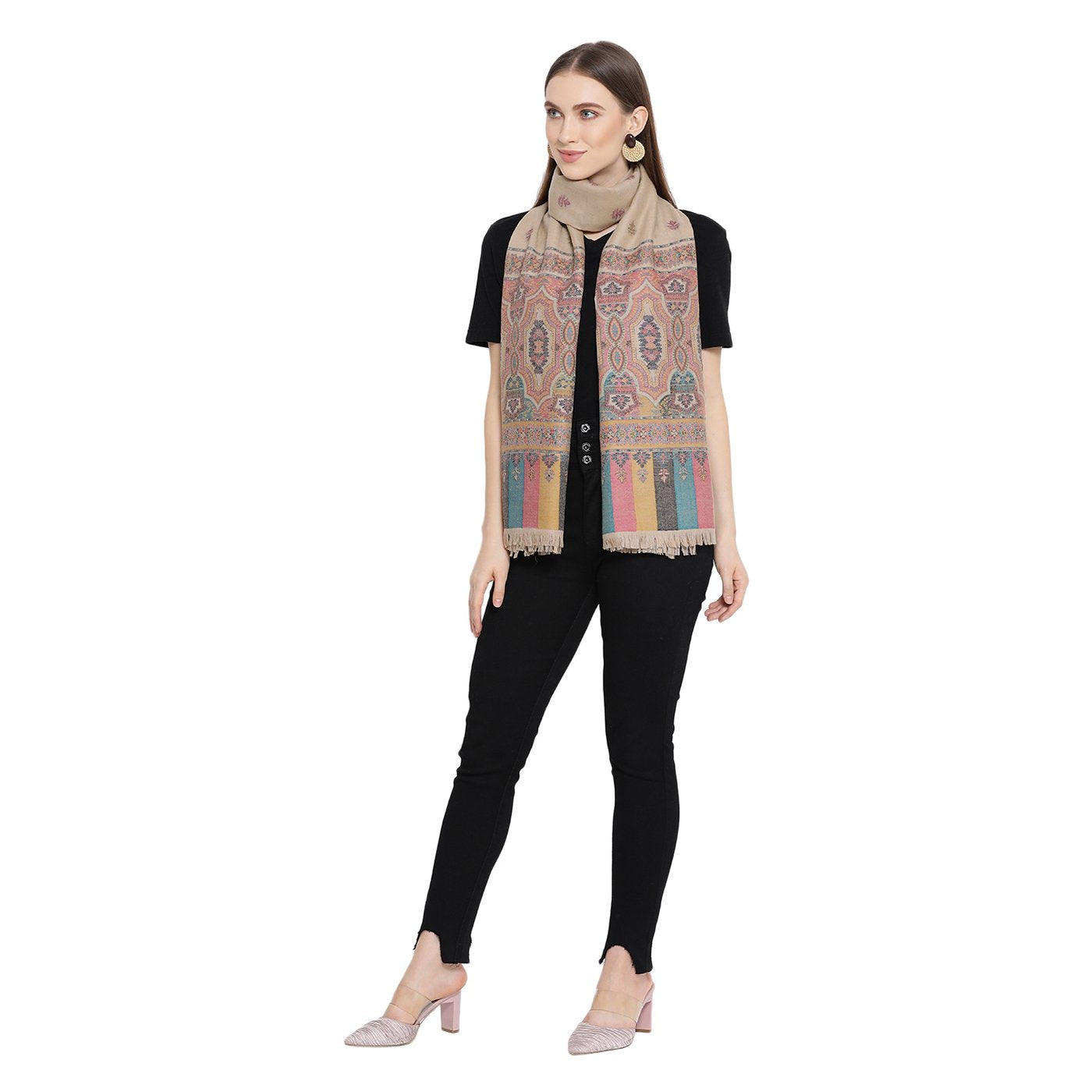 branded woolen stole for ladies - Shingora