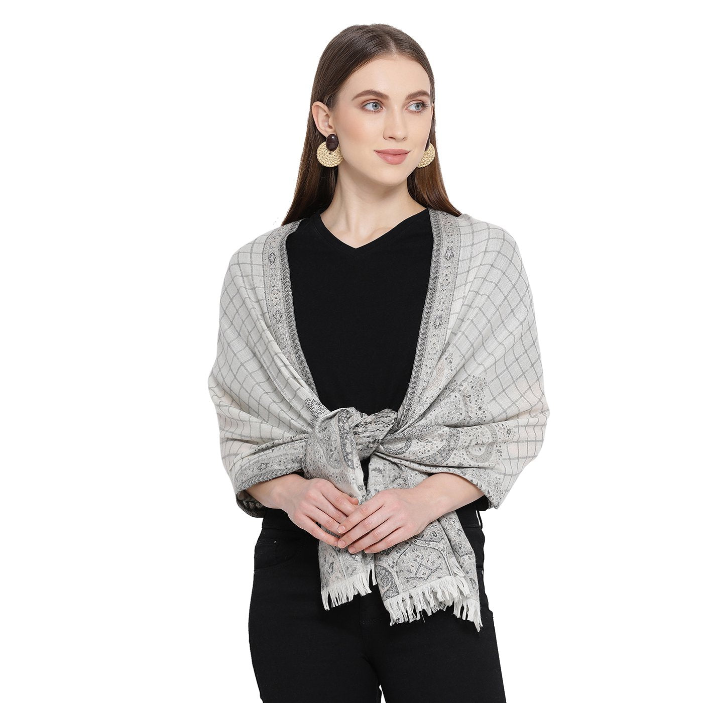 branded woolen stole for ladies - Shingora