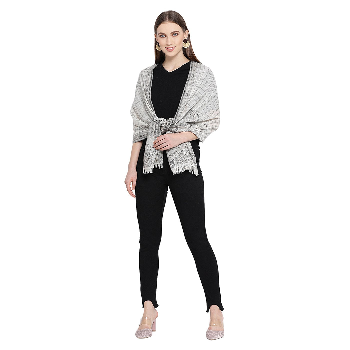 branded woolen stole for ladies - Shingora