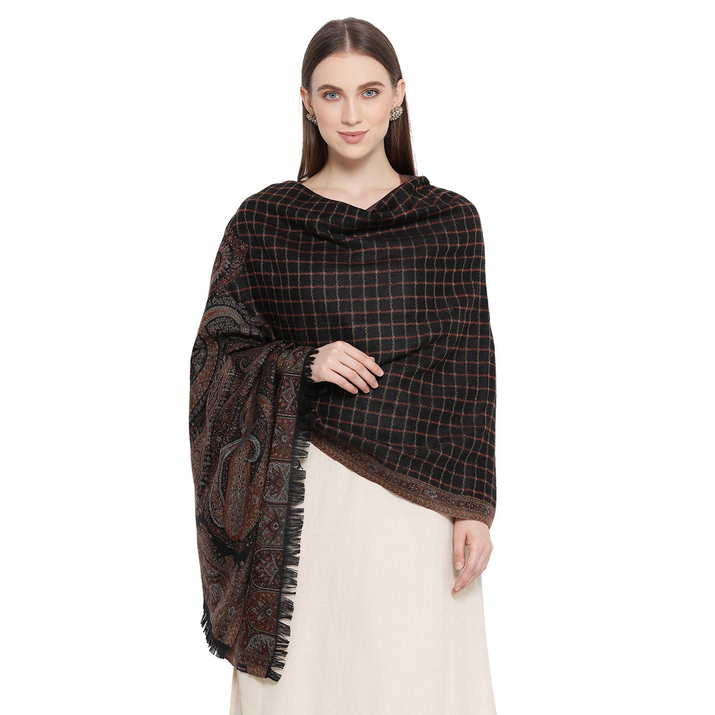 branded woolen stole for ladies - Shingora