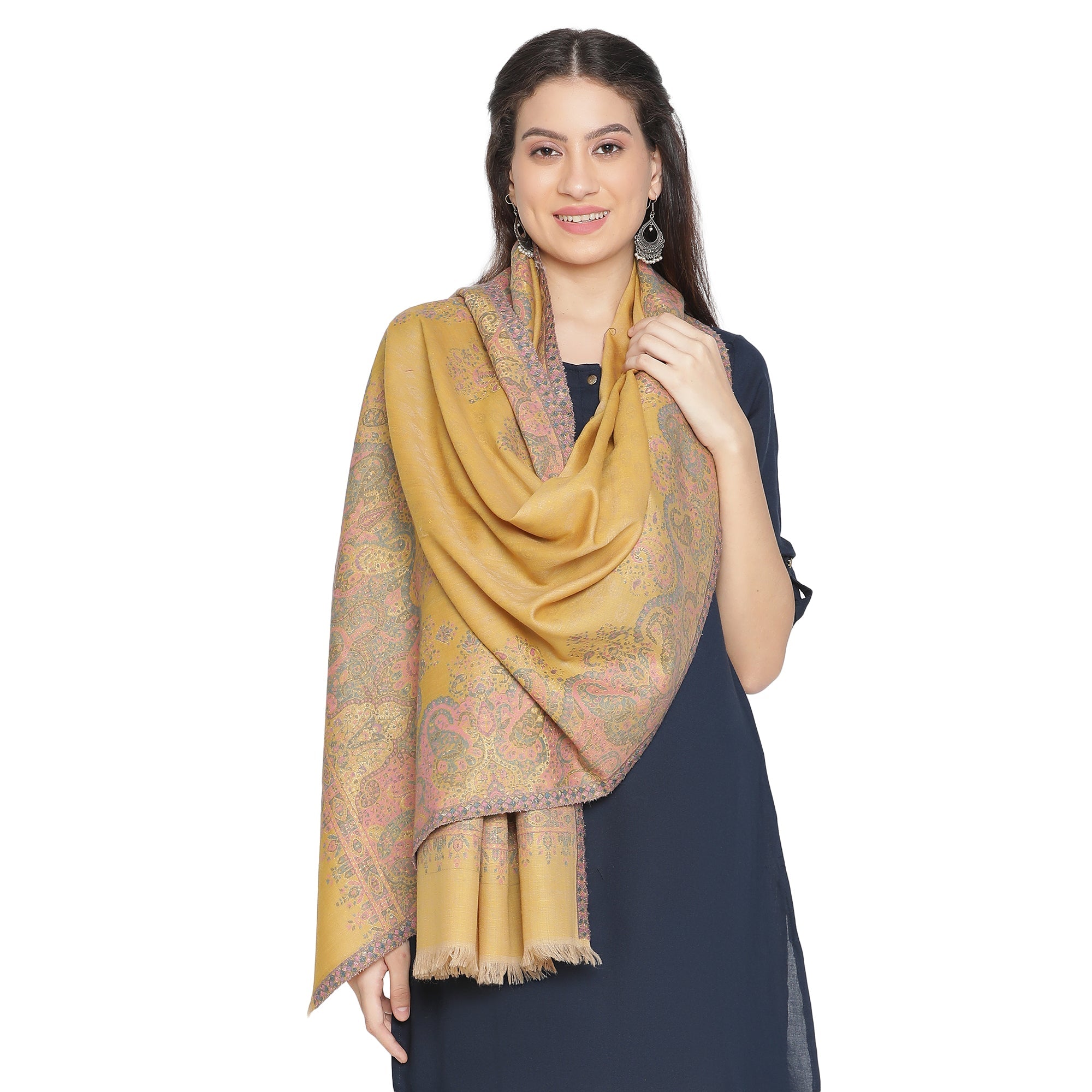 Yazira Woven Design Woolen Stole