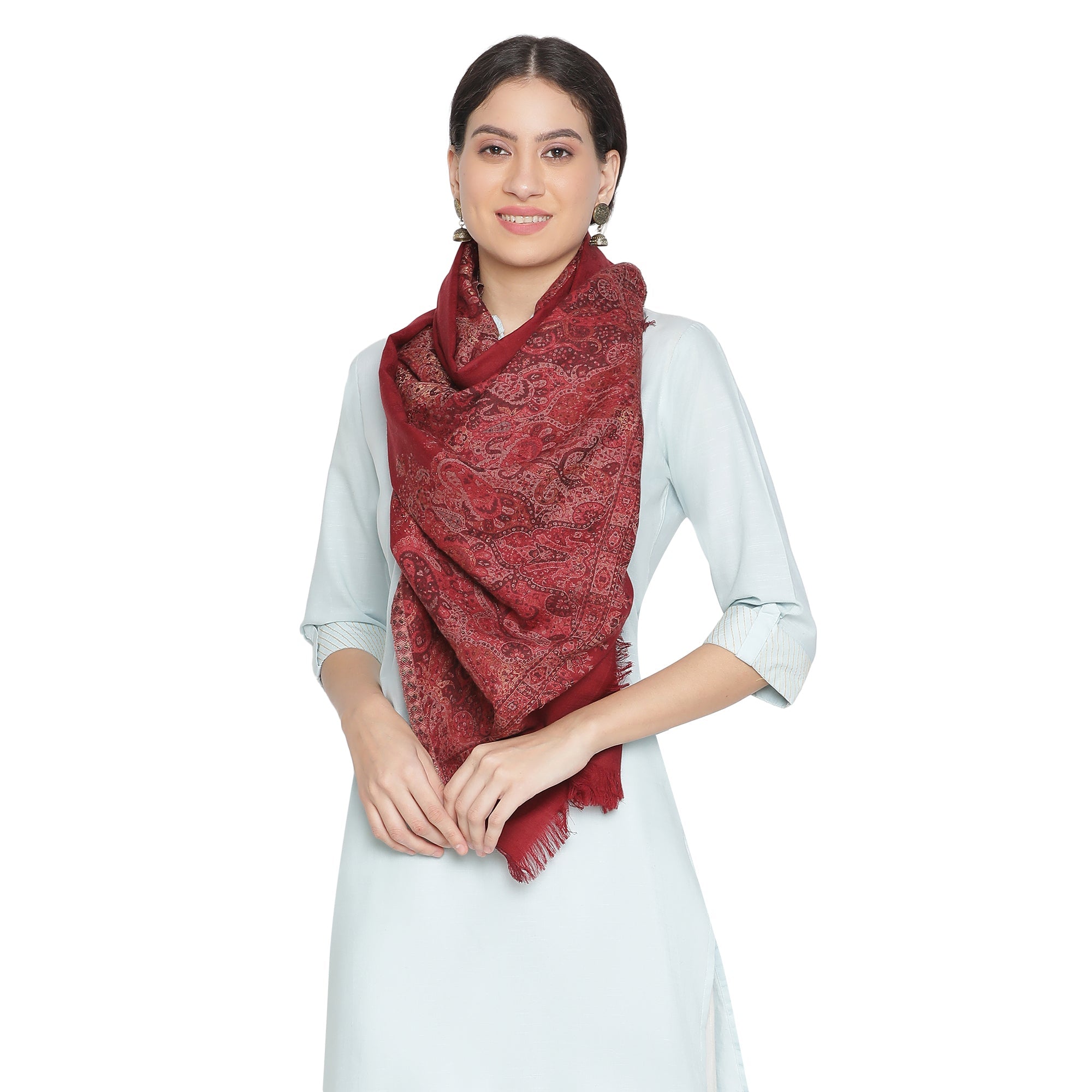 Yazira Woven Design Woolen Stole