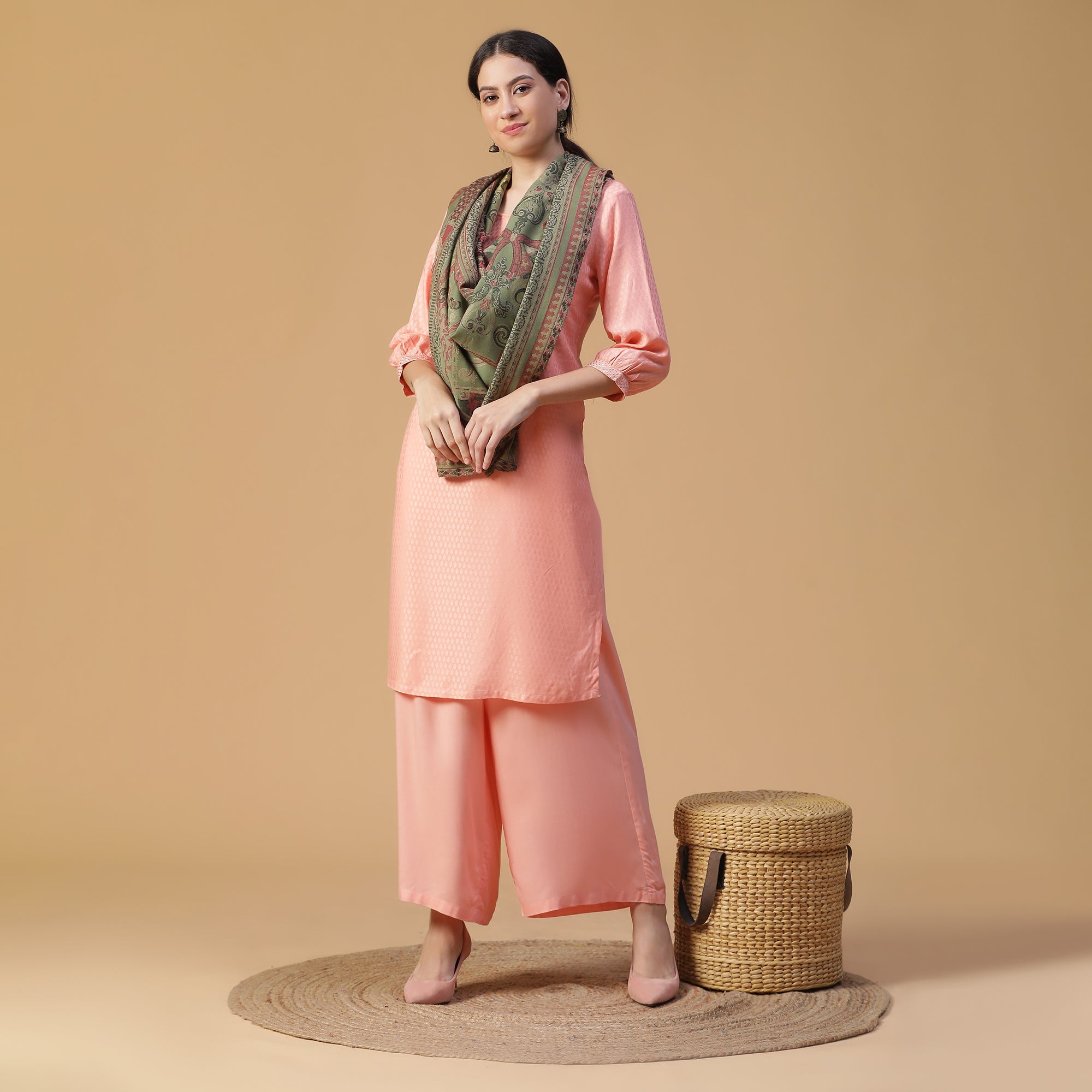 Urshia Woolen Woven Design Woolen Stole