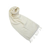  White woolen stole for ladies - Shingora