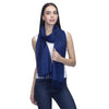 Blue woolen stole for ladies - Shingora