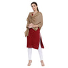brown woolen stole for women - Shingora
