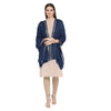 blue woolen stole for women - Shingora