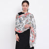 Grey cotton stoles for ladies - Shingora