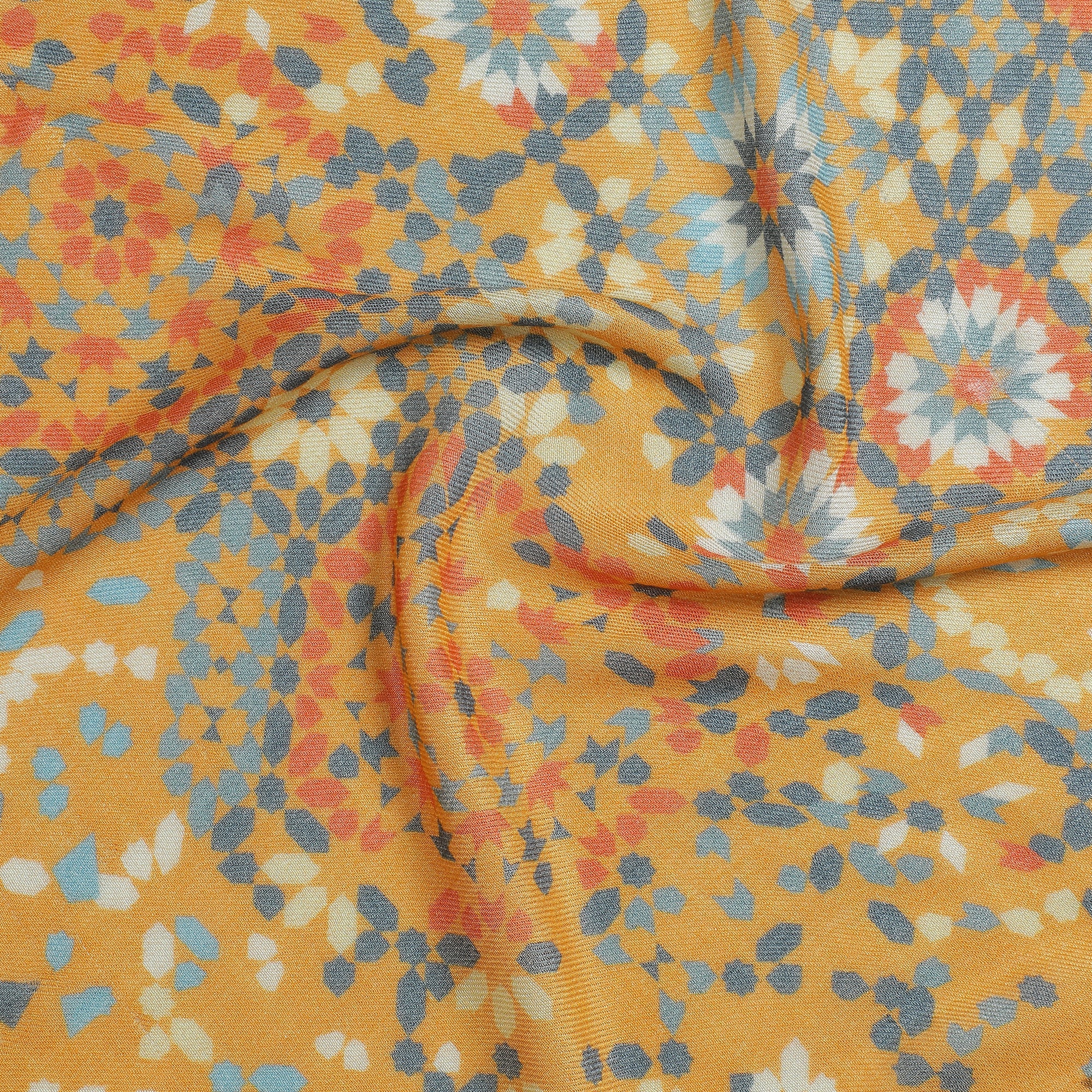 Gulzar: Silk Modal Dahlia Delight Printed Stole