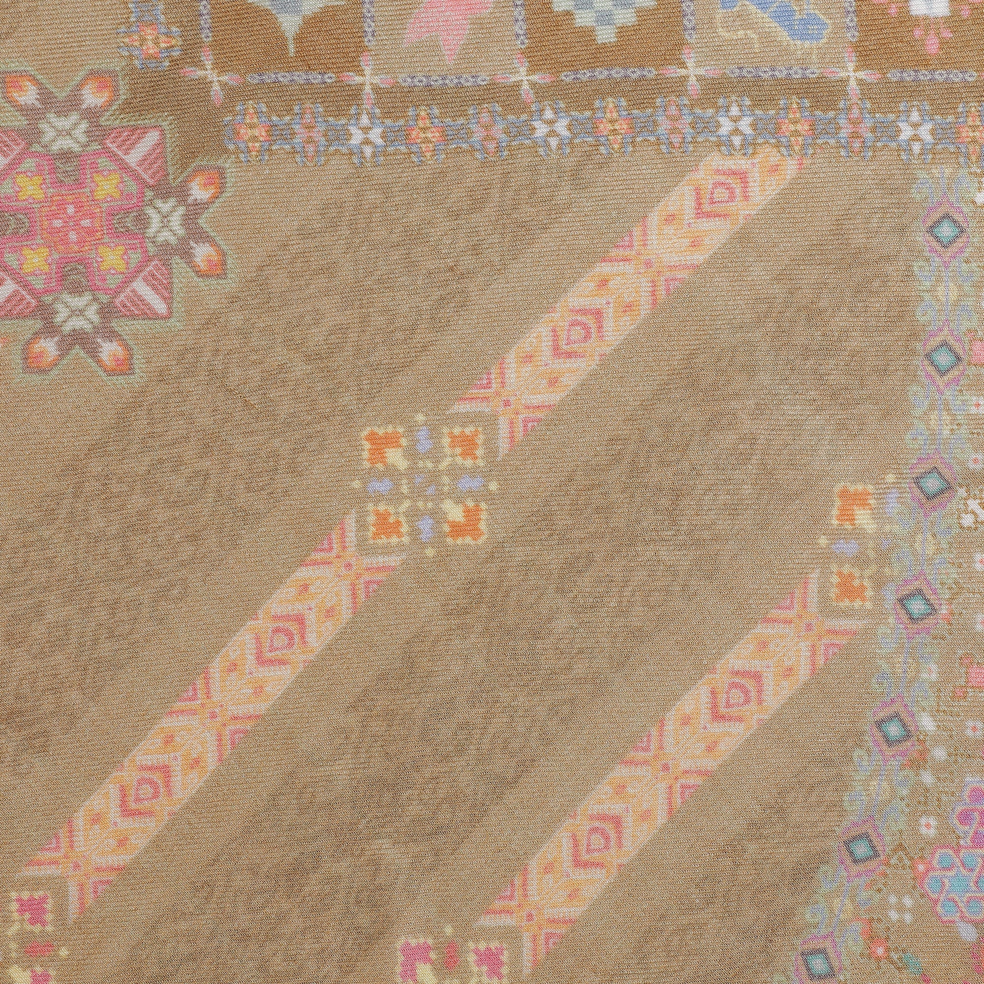 Gulshan: Silk Modal Floral Henna Printed Stole