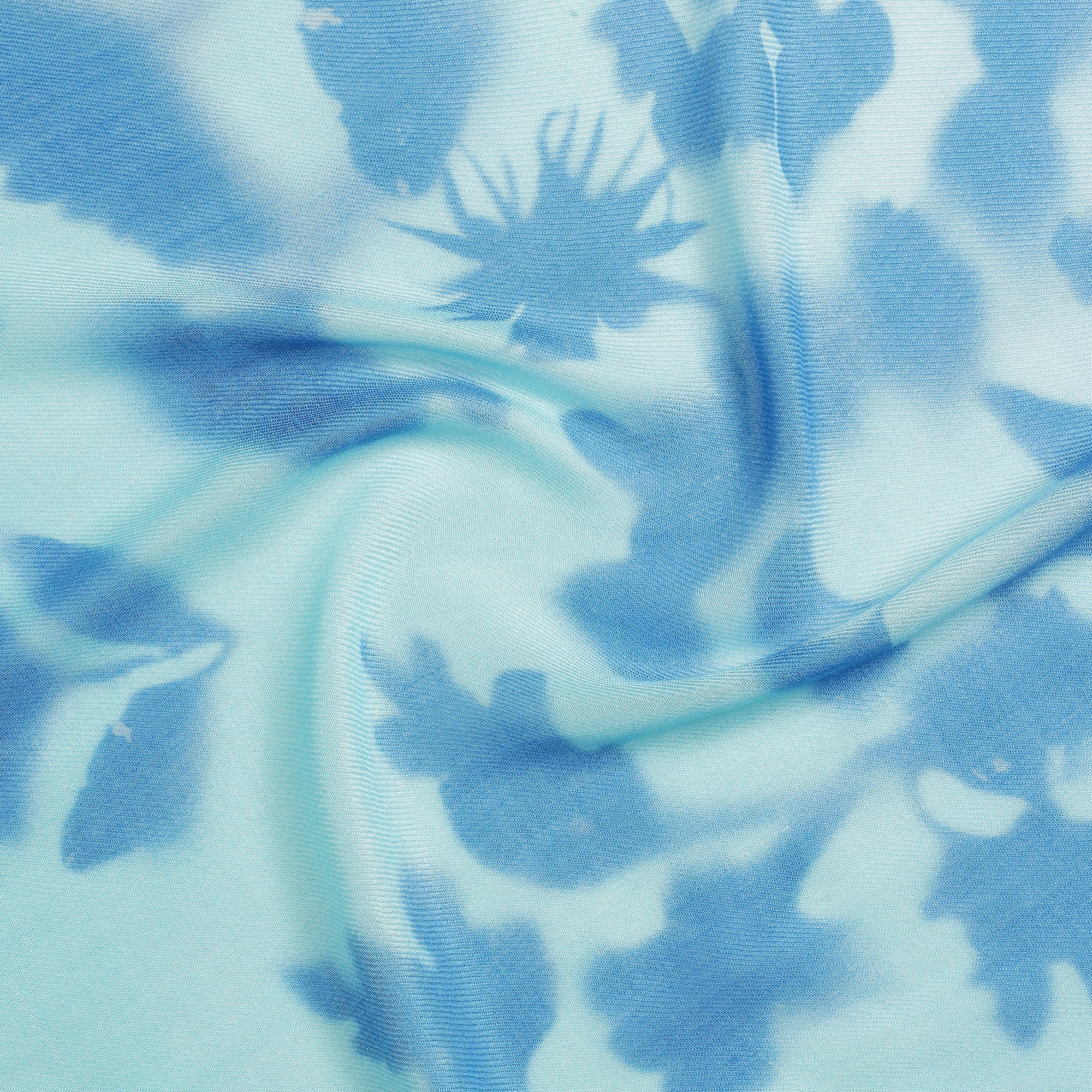 Rooh: Silk Modal Water Lily Printed Stole