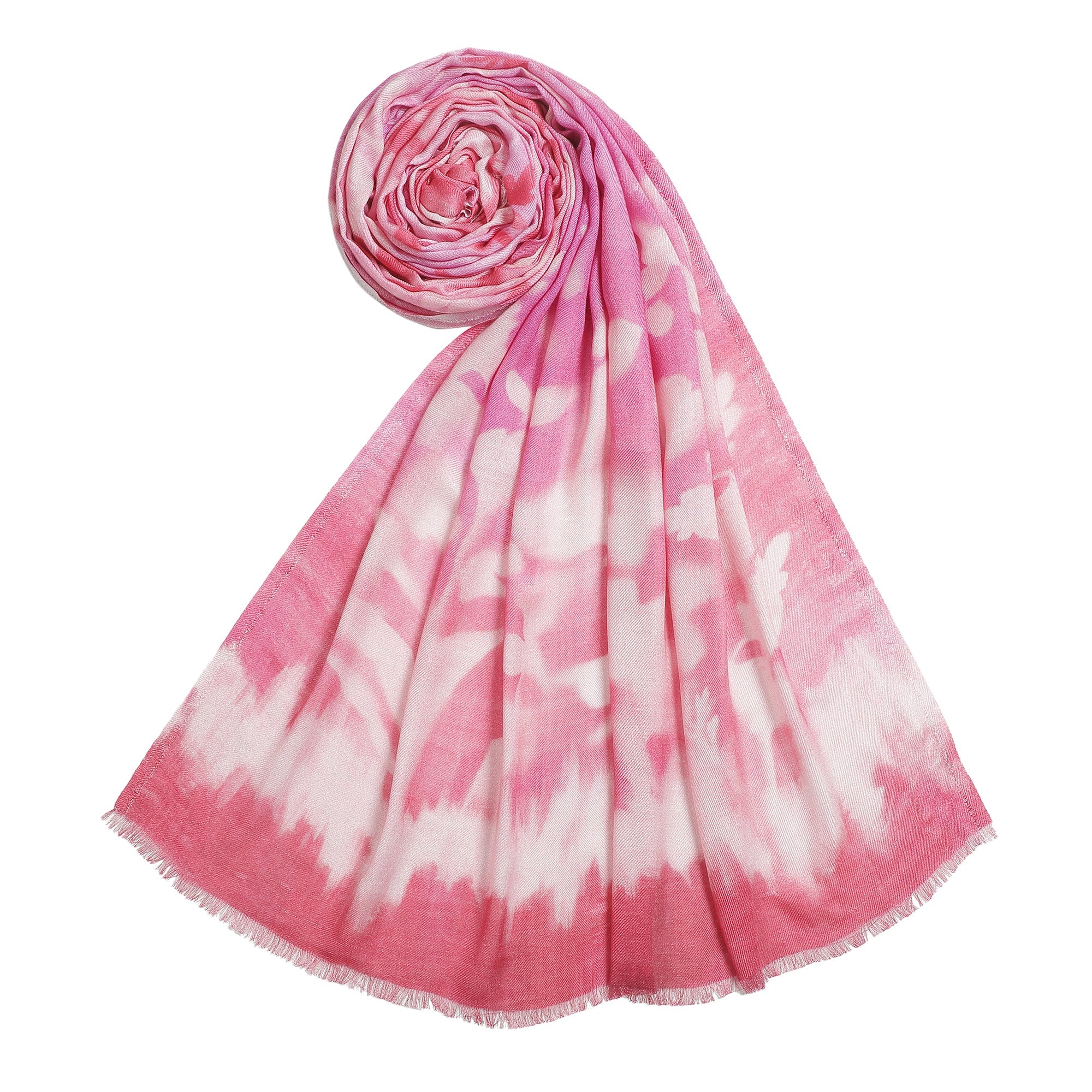 Rooh: Silk Modal Water Lily Printed Stole