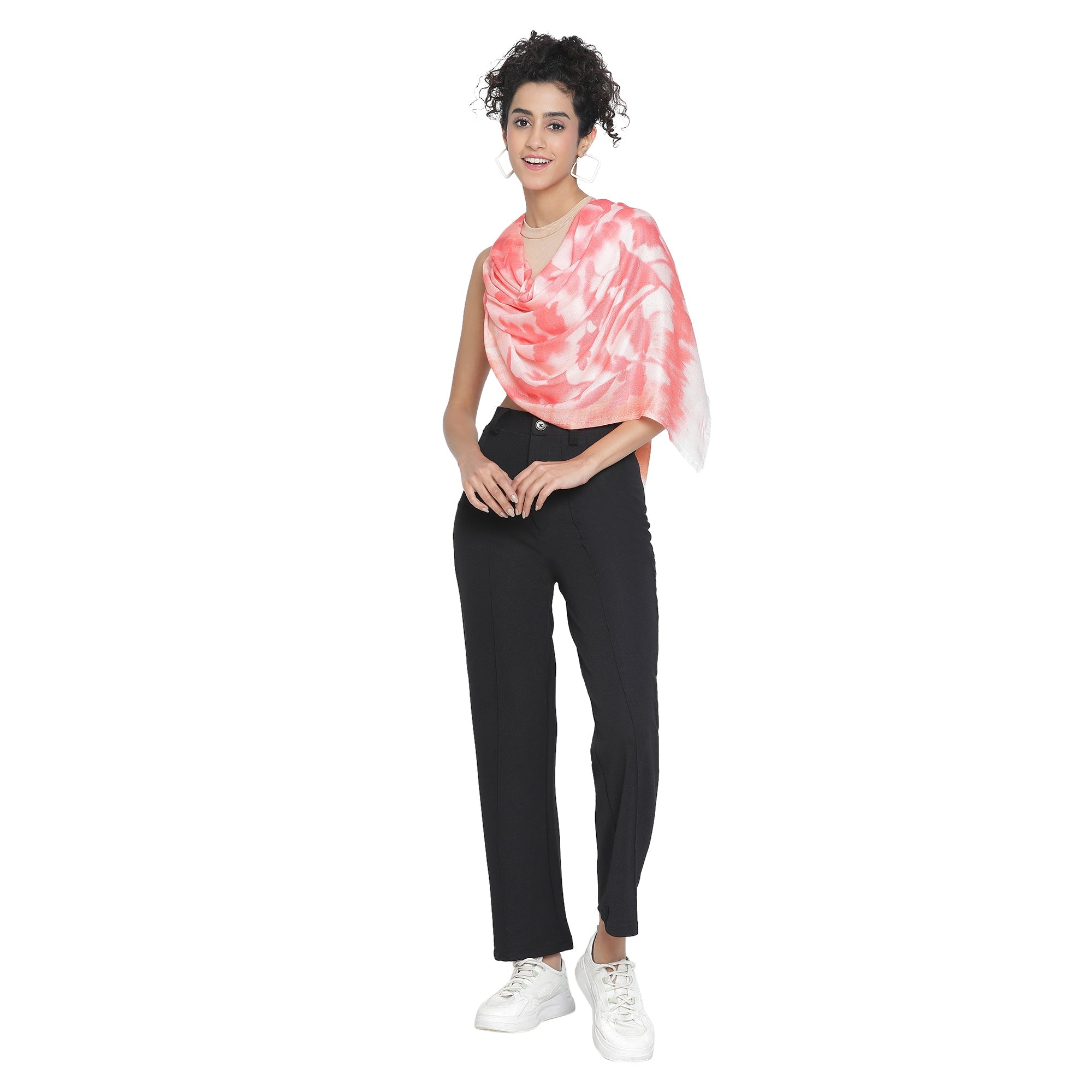 Rooh: Silk Modal Water Lily Printed Stole