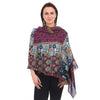 Dobby Orange Printed Woole Stole
