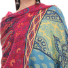 Dobby Green Printed Woolen Stole