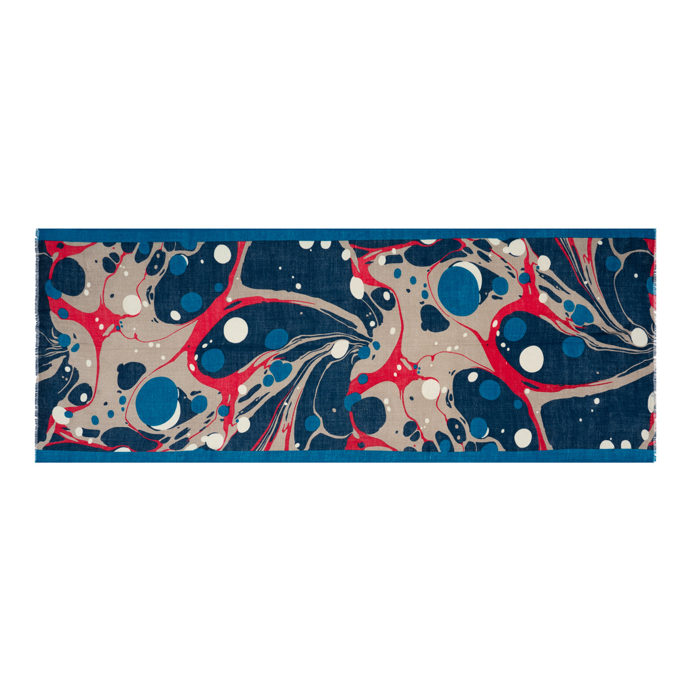 Marble River Blue Woolen Stole