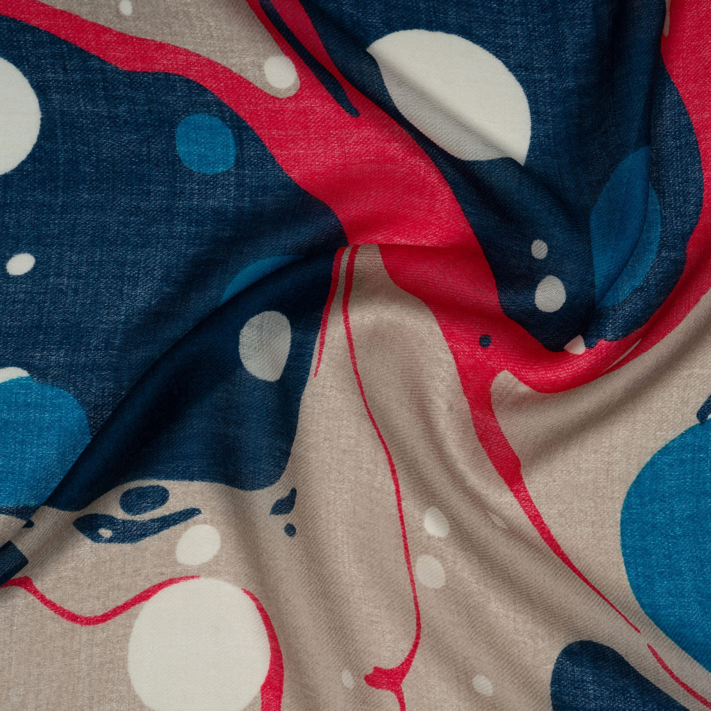 Marble River Blue Woolen Stole