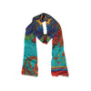 Turquoise Paisley Printed Design Woolen Stole