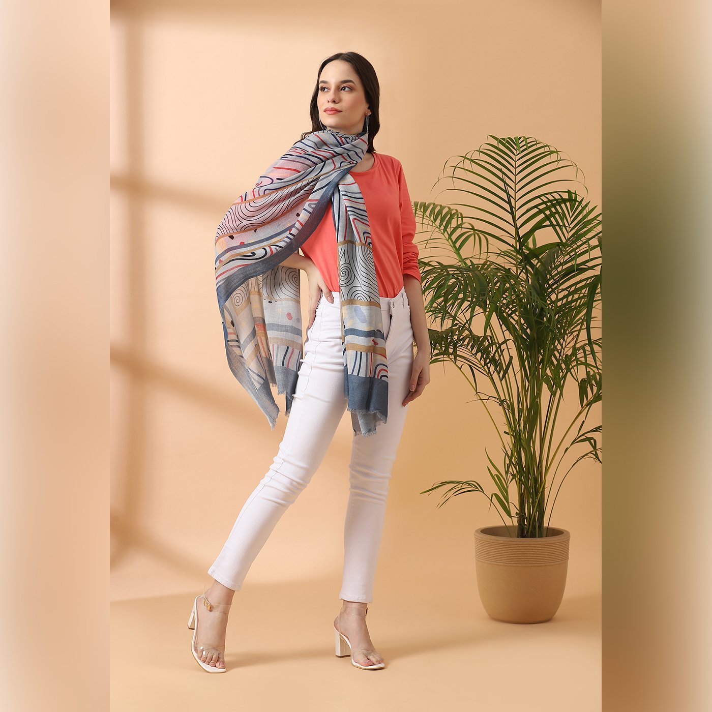 woolen stole for ladies -Shingora