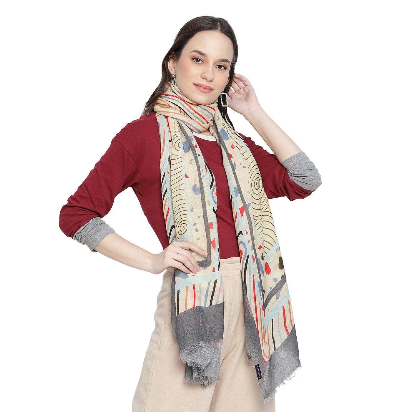 woolen stole for ladies -Shingora