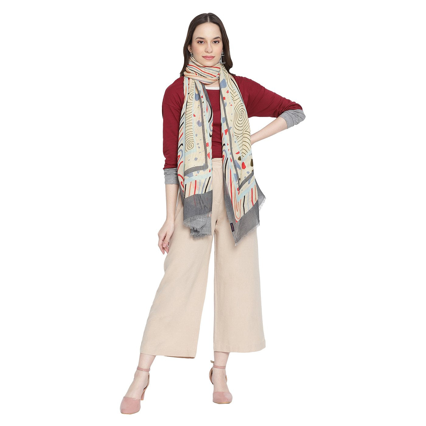 woolen stole for ladies -Shingora