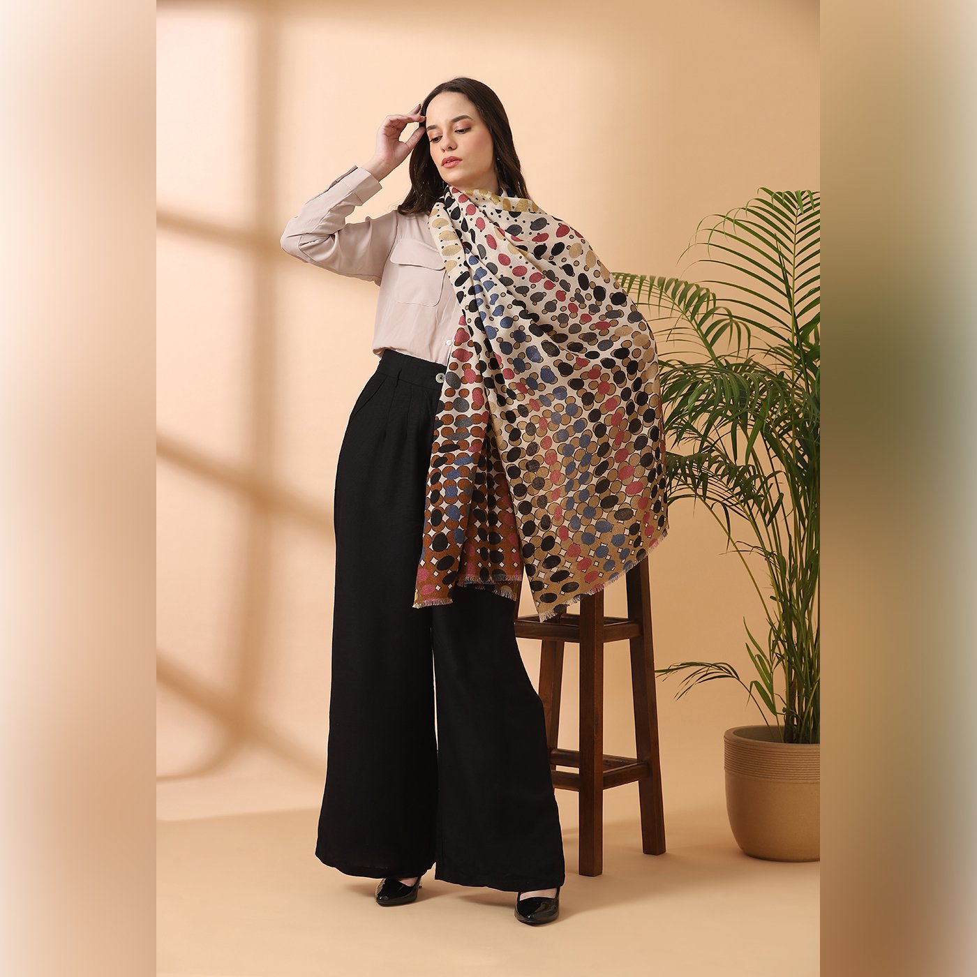 woolen stole for ladies -Shingora