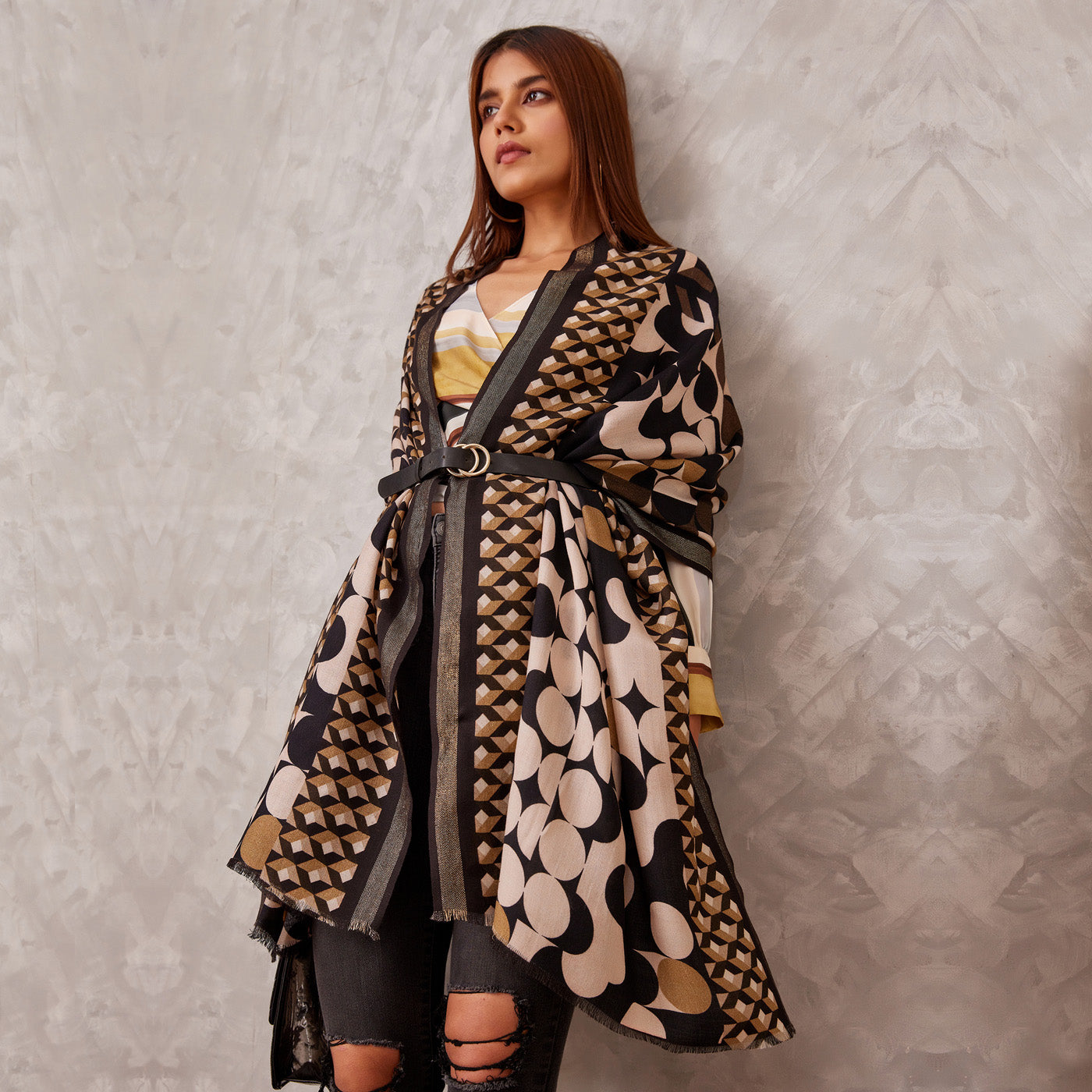 woolen stole for ladies -Shingora