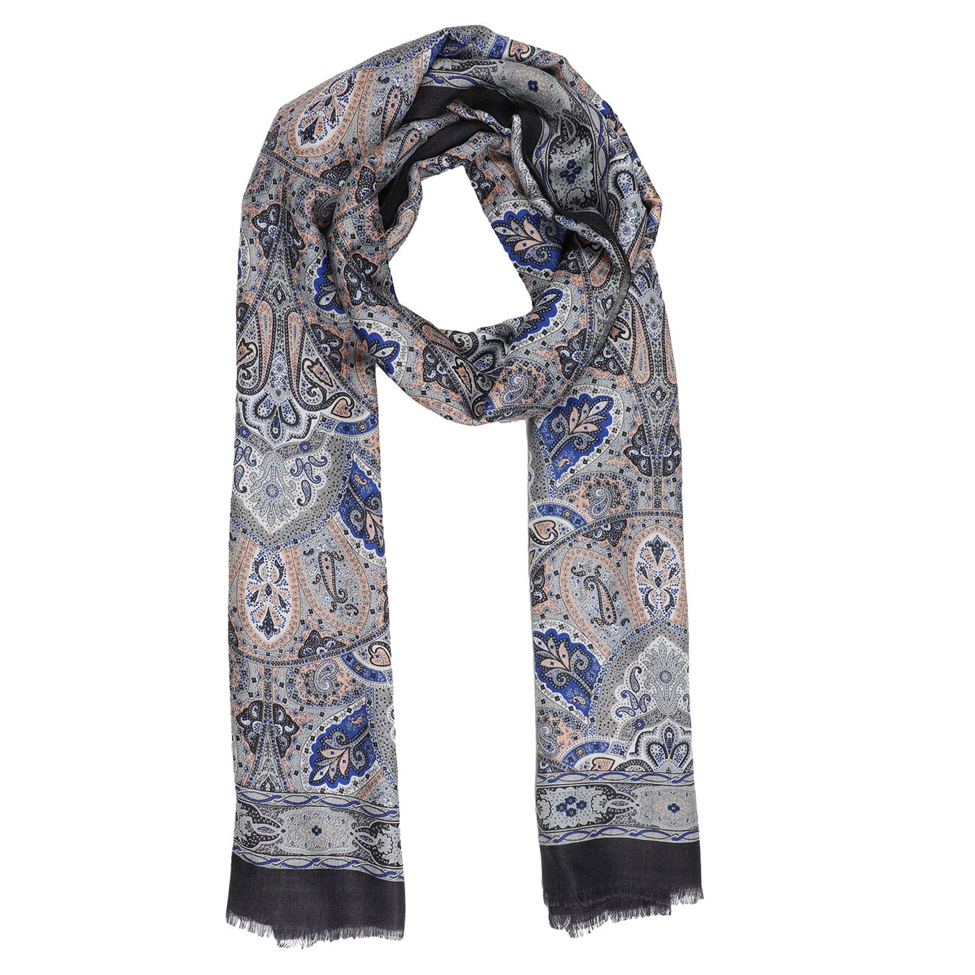 printed wool stoles for ladies - Shingora