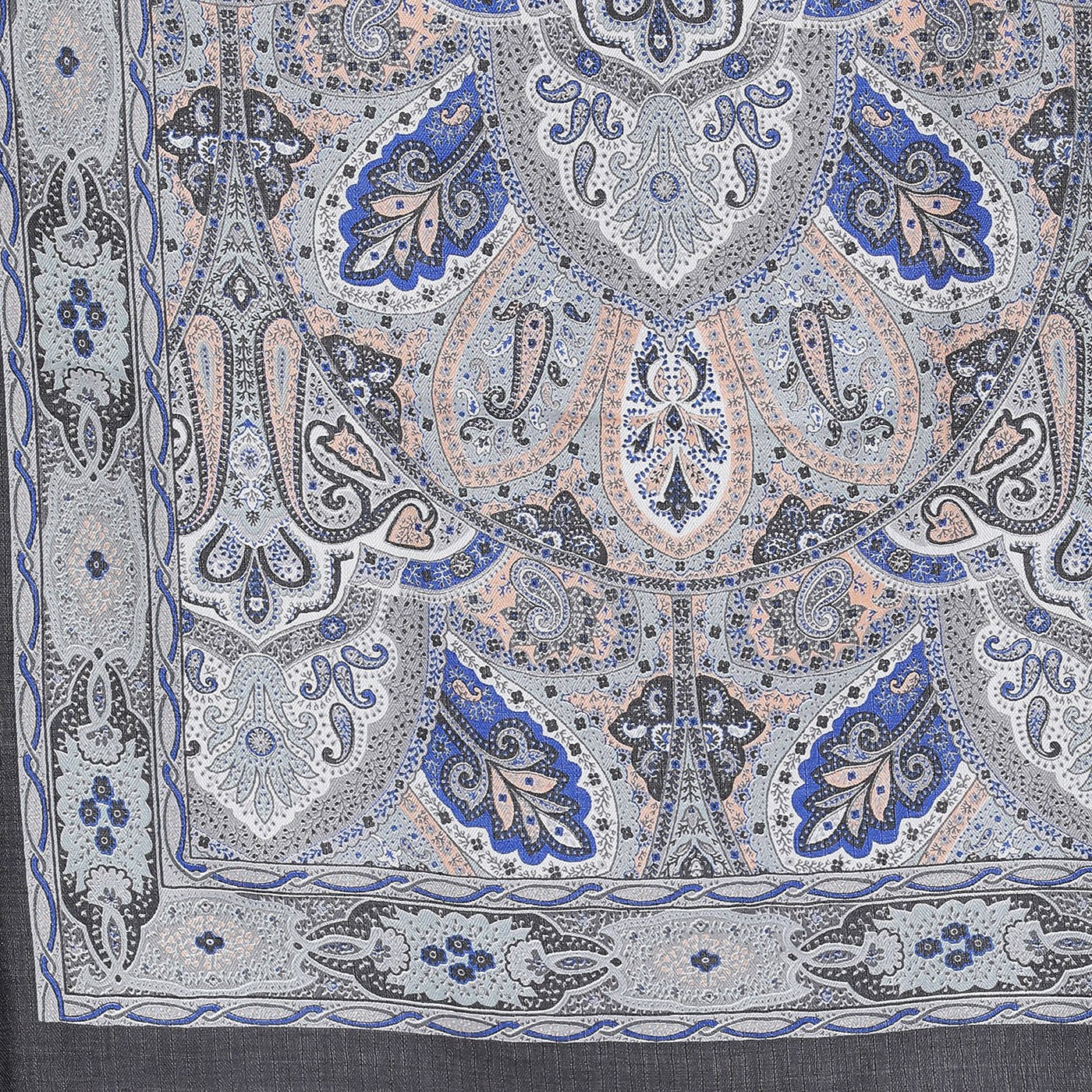 grey wool stoles for ladies - Shingora