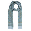 Blue woolen stole for ladies - Shingora