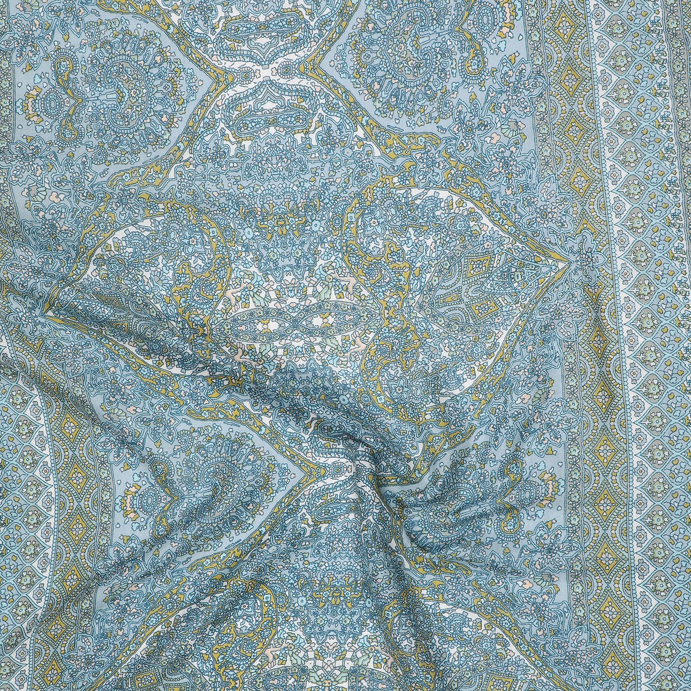 Blue woolen stole for ladies - Shingora