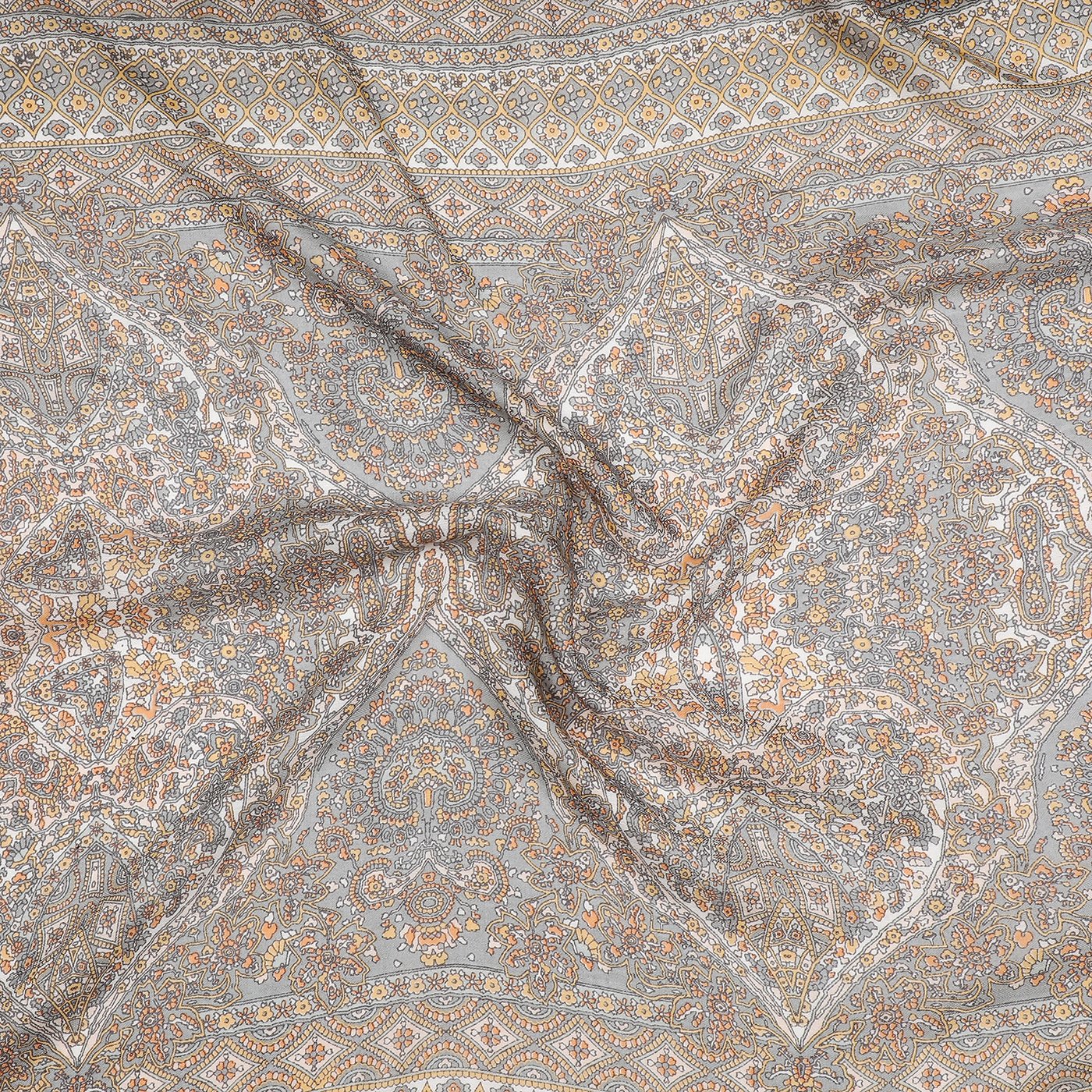 Grey woolen stole for ladies - Shingora